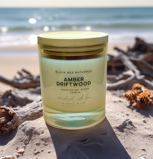 Amber Driftwood candle 8oz